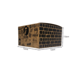 Caixa de Hambúrguer Box Kraft - 7cm de altura - 50un - Imagem 2