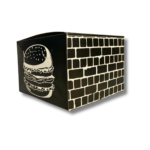 Caixa de Hambúrguer Artesanal Box Black- 8cm de altura -50un - Imagem 4