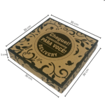 Caixa Quadrada Grande Delivery-Fundo Kraft Resistente-50un - Imagem 3