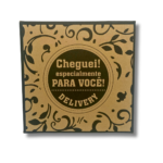 Caixa Quadrada Grande Delivery-Fundo Kraft Resistente-50un