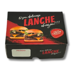 Caixa de Lanche Black - Embalagem para Hambúrguer - 25un - Imagem 2