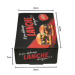 Caixa de Lanche Black - Embalagem para Hambúrguer - 25un - Imagem 6