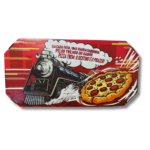 Caixa de Pizza Trem Metro - Fundo Resistente -25un