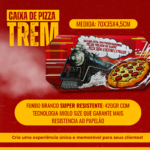 Caixa de Pizza Trem Metro - Fundo Resistente -25un - Imagem 2