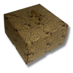Caixa de Bolo c/ Alça Kraft Pequena 25x25x13 - 10un - Imagem 2