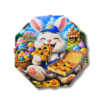 Caixa de Pizza 35cm Páscoa - Fundo Branco Premium - 50un