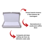 Caixa Retangular de Esfiha Branca - 12x25x3,5cm - 25un - Imagem 4