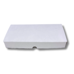 Caixa Retangular de Esfiha Branca - 12x25x3,5cm - 25un - Imagem 3