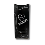 Caixa de Pastel Grande 30cm - I Love Preta - 50un