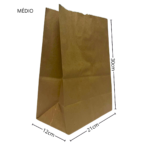 Saco Kraft SOS Delivery Liso  100un - Imagem 4