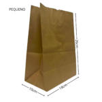 Saco Kraft SOS Delivery Liso  100un - Imagem 3