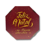 Caixa de Pizza Natal 1 - Fundo Branco Premium - 50un