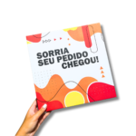 Caixa Quadrada Sorria Pequena 20x20x5 - Fundo Resistente - 50un - Imagem 2