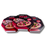 Caixa de Pizza 45cm Black- Fundo Branco Reforçado - 50un - Imagem 3