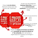 Caixa de Pizza 45cm Urbana - Fundo Branco Premium - 50un - Imagem 3
