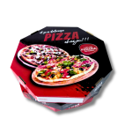 Caixa de Pizza 45cm Black- Fundo Branco Reforçado - 50un - Imagem 4