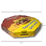 Caixa de Combo de Lanche - Modelo Pizza 35 Oitavada - 50un - Imagem 3