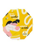 Caixa 35cm Oitavada Setembro Amarelo - Fundo Branco Premium - 50un