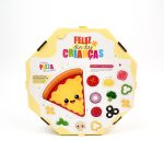 Caixa de Pizza 35cm Crianças - Fundo Branco Premium - 50un