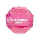 Caixa de Pizza 35cm  Outubro Rosa - Fundo Branco Premium - 50un